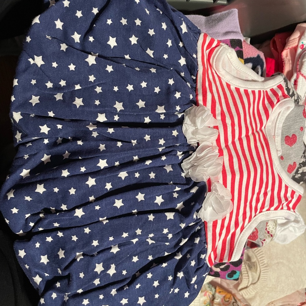 Patriotic dress for baby girl